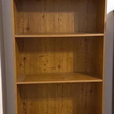 6’ Tall Wooden Book Shelf