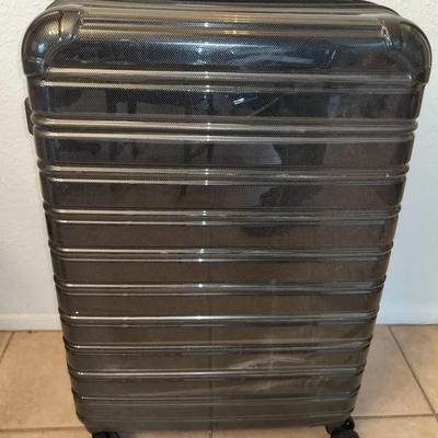 iFLY Black Hard Shell Rolling Luggage Suitcase