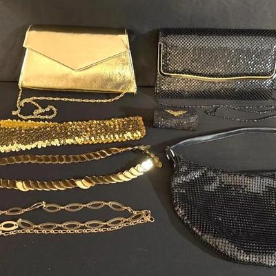 Cocktail Handbags, Belts And Beaded Lipstick Case