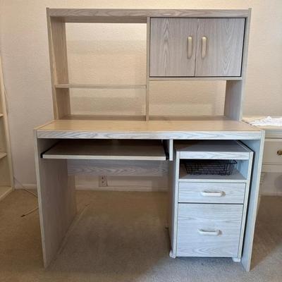 Modern Compact Workstation Desk with Integrated Storage