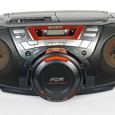 Sony CFD-G50 Portable Boombox CD Radio Cassette Player Woofer Working