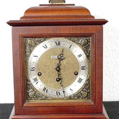Seth Thomas Mahogany Vintage Mantel Clock with Key