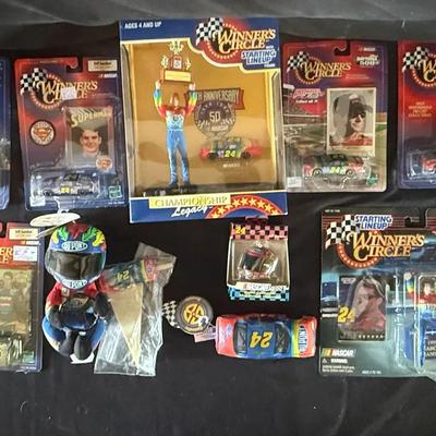 452: NASCAR Winners Circle & Die-Cast Collectibles Lot – Jeff Gordon #24, New in Packages