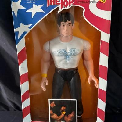 467: Vintage 1986 Over the Top Sylvester Stallone Lincoln Hawk Poseable Figure – New in Box