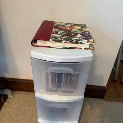 255: Greeting Card Organizer Plus Bin Of Cards All Occasions
