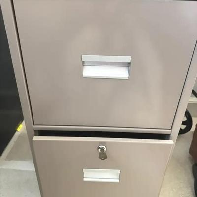 Lot 429: Two Drawer File Cabinet With Key