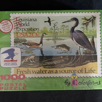 458: 1989 USPS “Fresh Water as a Source of Life” 1000-Piece Postal Jigsaw Puzzle – Sealed