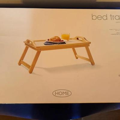 221: Natural Wood With Melamine Top Bed Tray 