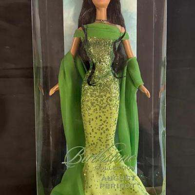 430: 2002 Barbie Birthstone Collection August Peridot New In Box