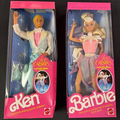 212: 1989 Ken & Barbie Ice Capades 50th Anniversary Duo New In Boxes