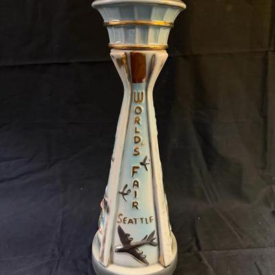 322: Jim Beam World's Fair Seattle Ceramic Bourbon Decanter – Regal China (1962)