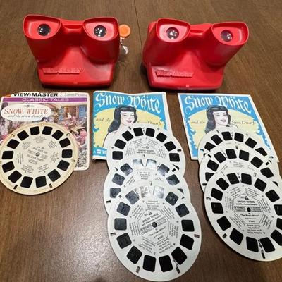 213: 1946 &1955 View master Snow White And 7 Dwarfs Reels 