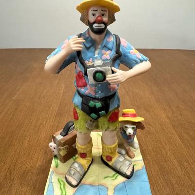 254:  Autographed In 2002 By Emmett Kelly Jr “Traveler Clown”