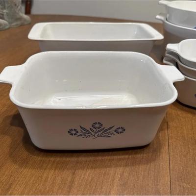 241:Corning Ware Cornflower Blue Casserole Dishes
