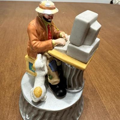 259: Emmett Kelly Jr Computer Whiz Whistle While Work Music Box