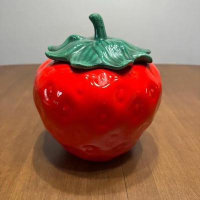 240: Vintage Strawberry Cookie Jar