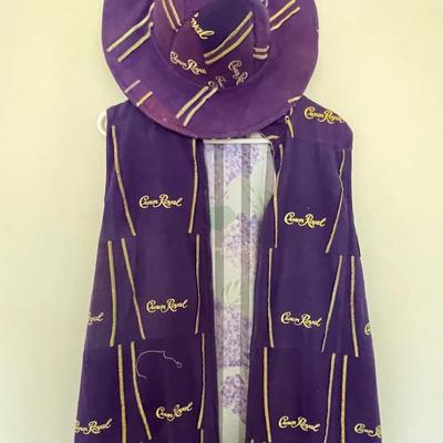 067-MBC: Woman’s Crown Royal Vest and Hat