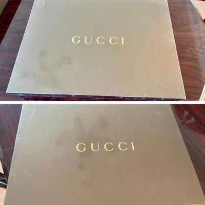 076-MBC: Pair of Empty Gucci Throw Blanket Boxes