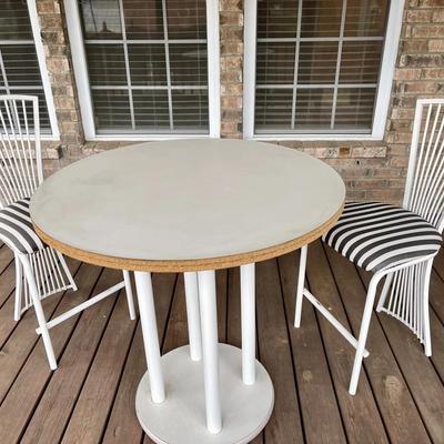 102-PAT: Bar Bistro Table and Chairs