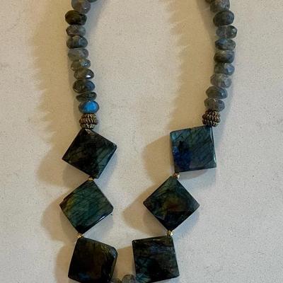 013-JRY: Faceted Labradorite Necklace