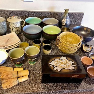 045-K: Japanese Earth-Toned Dishes