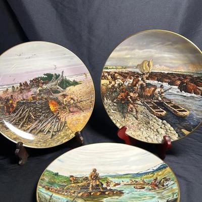 Limited-Edition Collectors Plates Featuring Art by John Clymer (Lot 4 - Set of 3)