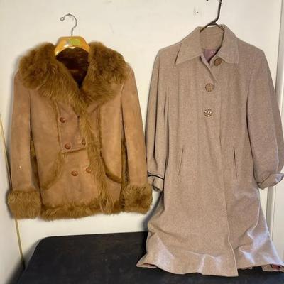 Suede Jacket and Lady Barrington of NY Wool Coat 