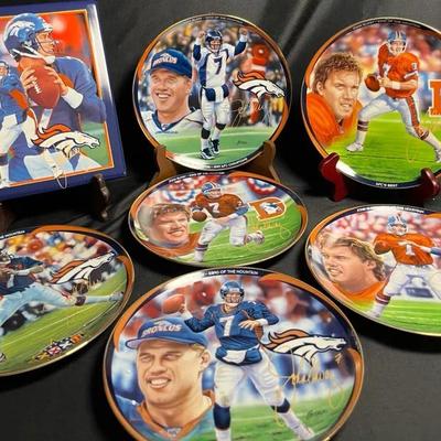 John Elway Limited-Edition Collectors Plates (Lot 1 - Set of 7)