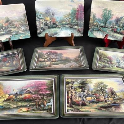 Thomas Kinkade Limited-Edition Collector Plates (Set of 8)