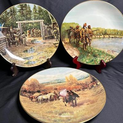 Limited-Edition Collector Plates Featuring Art by John Clymer (Lot 1 - Set of 3)