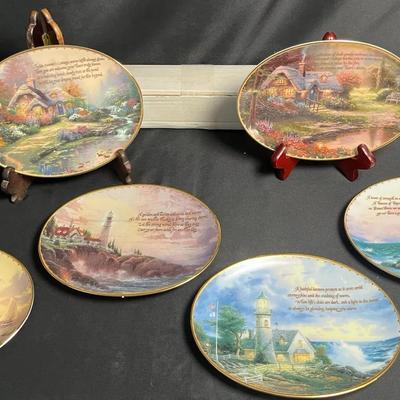 Thomas Kinkade “Guiding Lights” Collector Limited-Edition Plates (Lot 1 - Set of 6)