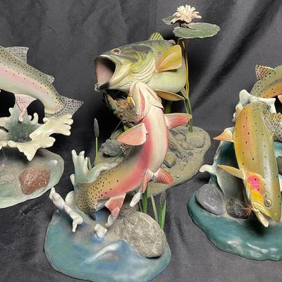 Danbury Mint "Trout Treasures Sculpture Collection" (Lot 1 - Set of 5)