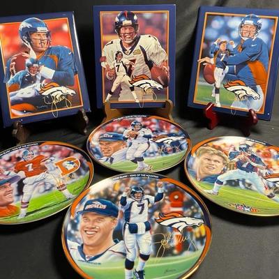 John Elway Limited-Edition Collectors Plates (Lot 3 - Set of 7)