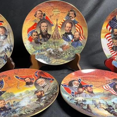 Limited-Edition Collectors Plates "Battles Of The American Civil War” (Set of 5) 