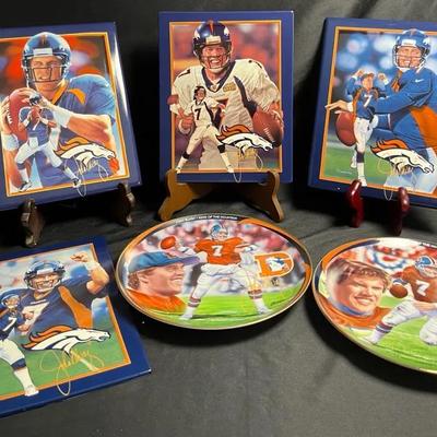 John Elway Limited-Edition Collectors Plates (Lot 4 - Set of 6)