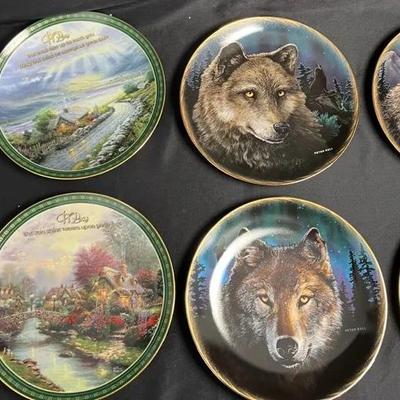 Thomas Kinkade & Peter Kull Collectors Plates (Set of 8)