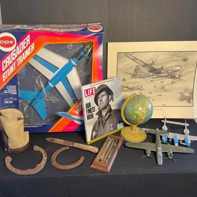 Vintage Model Airplanes with Additional Treasures 