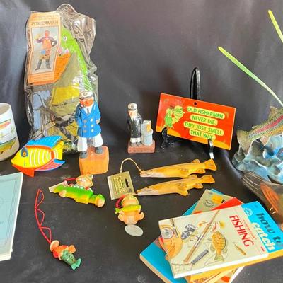 Wood Carved Sailor & Fisherman Collectibles 