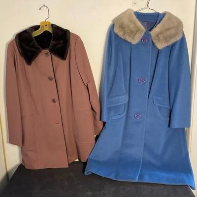 Faux Fur Collar Coats (Pair each Size 10)