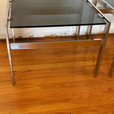 Sale Photo Thumbnail #92: MCM Smoke glass table