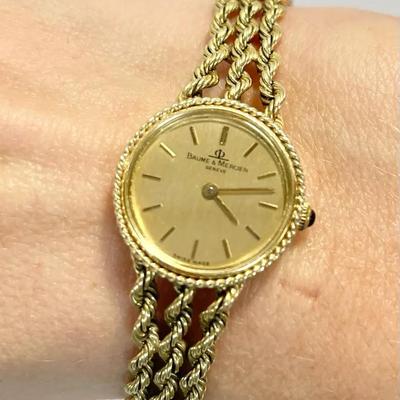 14KP Gold Baume And Mercier Swiss Watch (21.93g) 7”