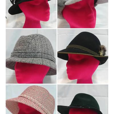Vintage & Designer Hats Lot – Six Pieces Including Kangol, Alpine & Woven Styles