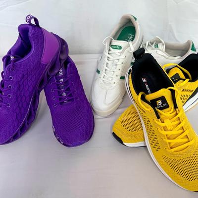 Three Pair New Walking / Running Shoes / LaCoste / Sizes 8.5-9