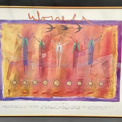 “Song Of Tribute” Framed Print By Bill Worrell 24x31” 