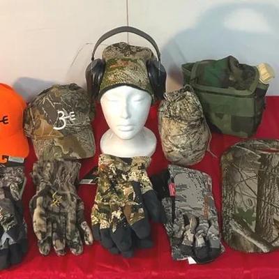 Hunting Caps, Gloves, Suspenders, Ear Protection + 