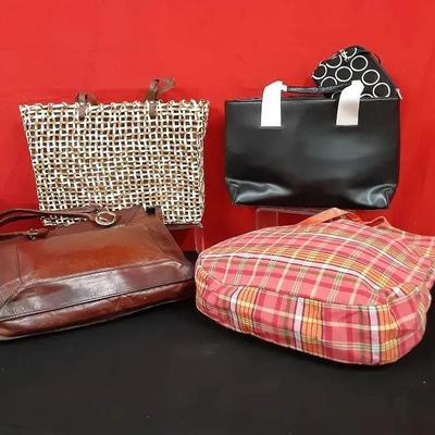 Four Satchel Type Handbags 