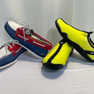 New In Box - Sperry Sport Sea Sock Water Shoe And Gold Cup Boat Loafers Size 9