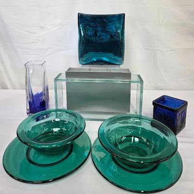 Green & Blue Glass 