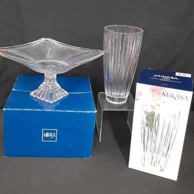Two Pieces  Mikasa Crystal 