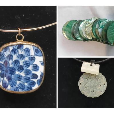 Gorgeous Stone and Porcelain Jewelry